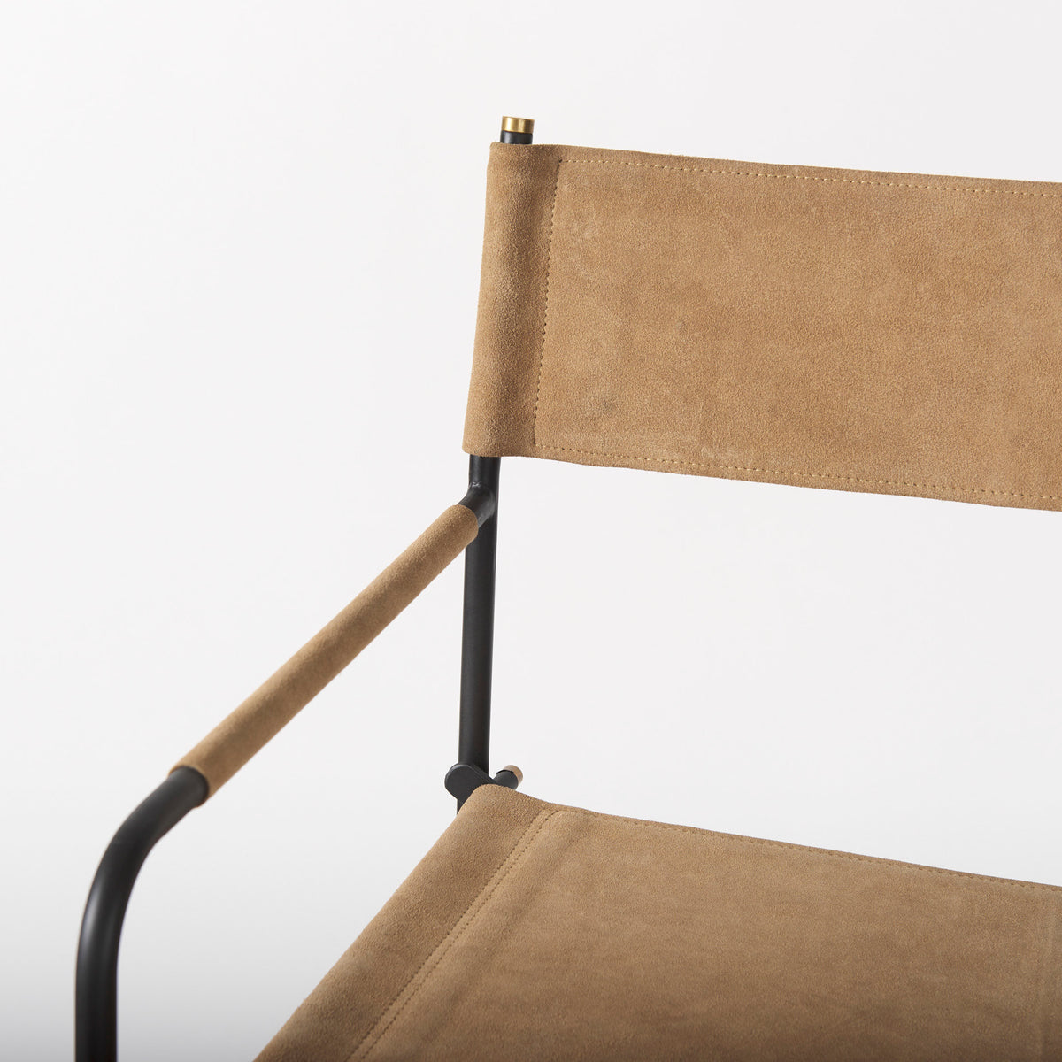 Direttore Leather Seat and Iron Frame Bar Stool-Bar Stools-DECOROLALA