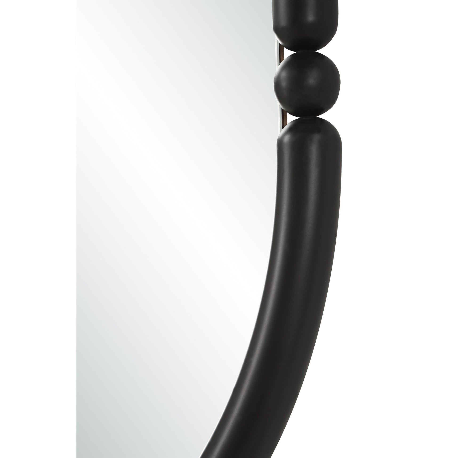 Ditto 40" H x 36" W Wall Mirror, Black-Mirror-DECOROLALA