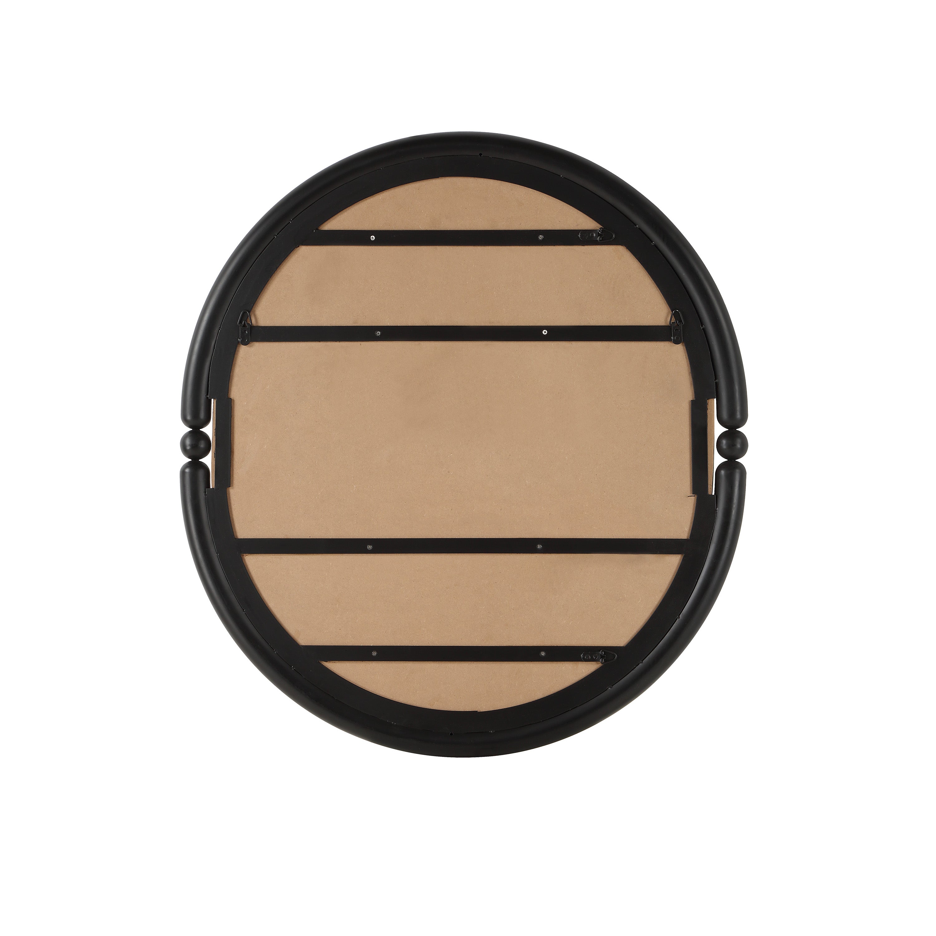 Ditto 40" H x 36" W Wall Mirror, Black-Mirror-DECOROLALA