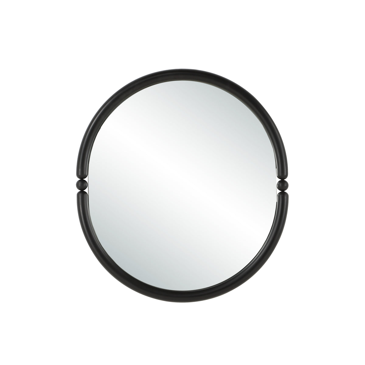 Ditto 40" H x 36" W Wall Mirror, Black-Mirrors-DECOROLALA