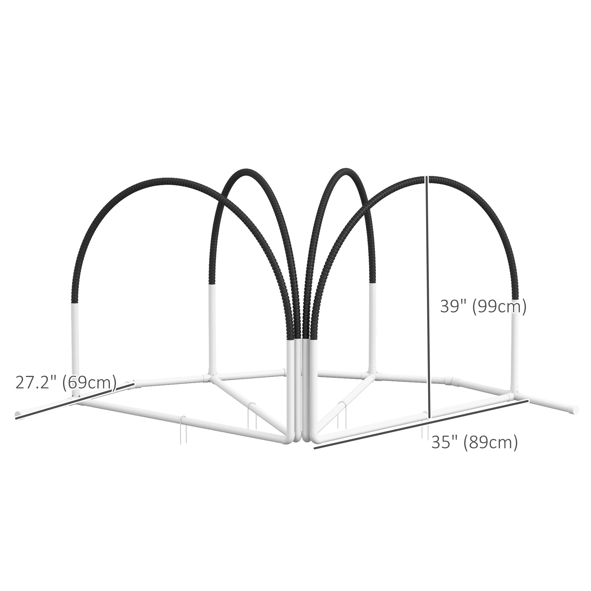 Dog Agility Kit Pet Obstacle Course Training Equipment Outdoor with Weave Poles, Carry Bag, Black-Dogs-DECOROLALA