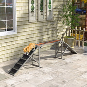 Dog Agility Training Ramp - Fir Wood 128" Gray-Dogs-DECOROLALA