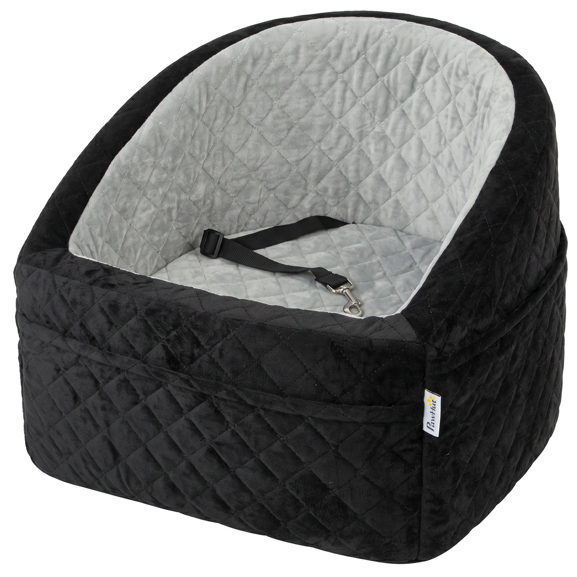 Dog Booster Car Seat - Grey Washable Pet Bed for Small Dogs-Dogs-DECOROLALA