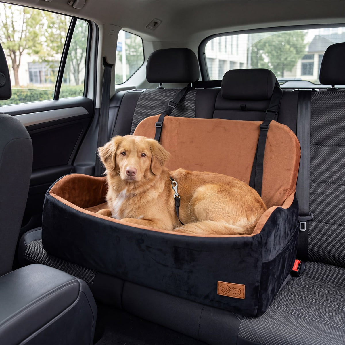 Dog Car Seat Foam Dog Booster Seat for Medium and Large Dogs-Dog Supplies-DECOROLALA