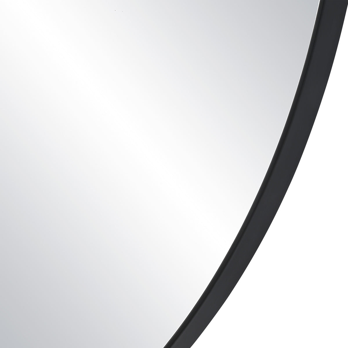 Dolly 45.25" Tall Irregular Wall Mirror, Black-Mirrors-DECOROLALA