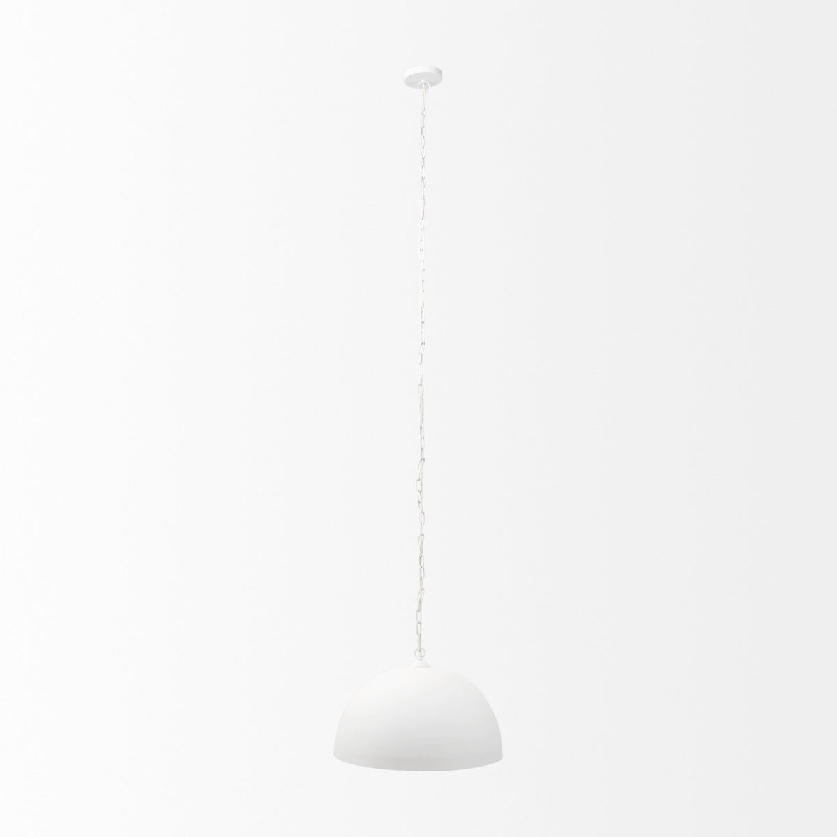 Doma 24" Round White Dome Pendant Light-Pendant Lighting-DECOROLALA