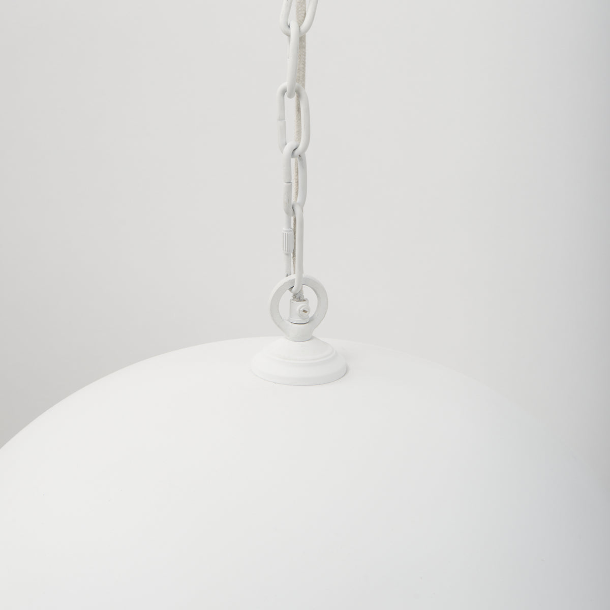 Doma 24" Round White Dome Pendant Light-Pendant Lighting-DECOROLALA