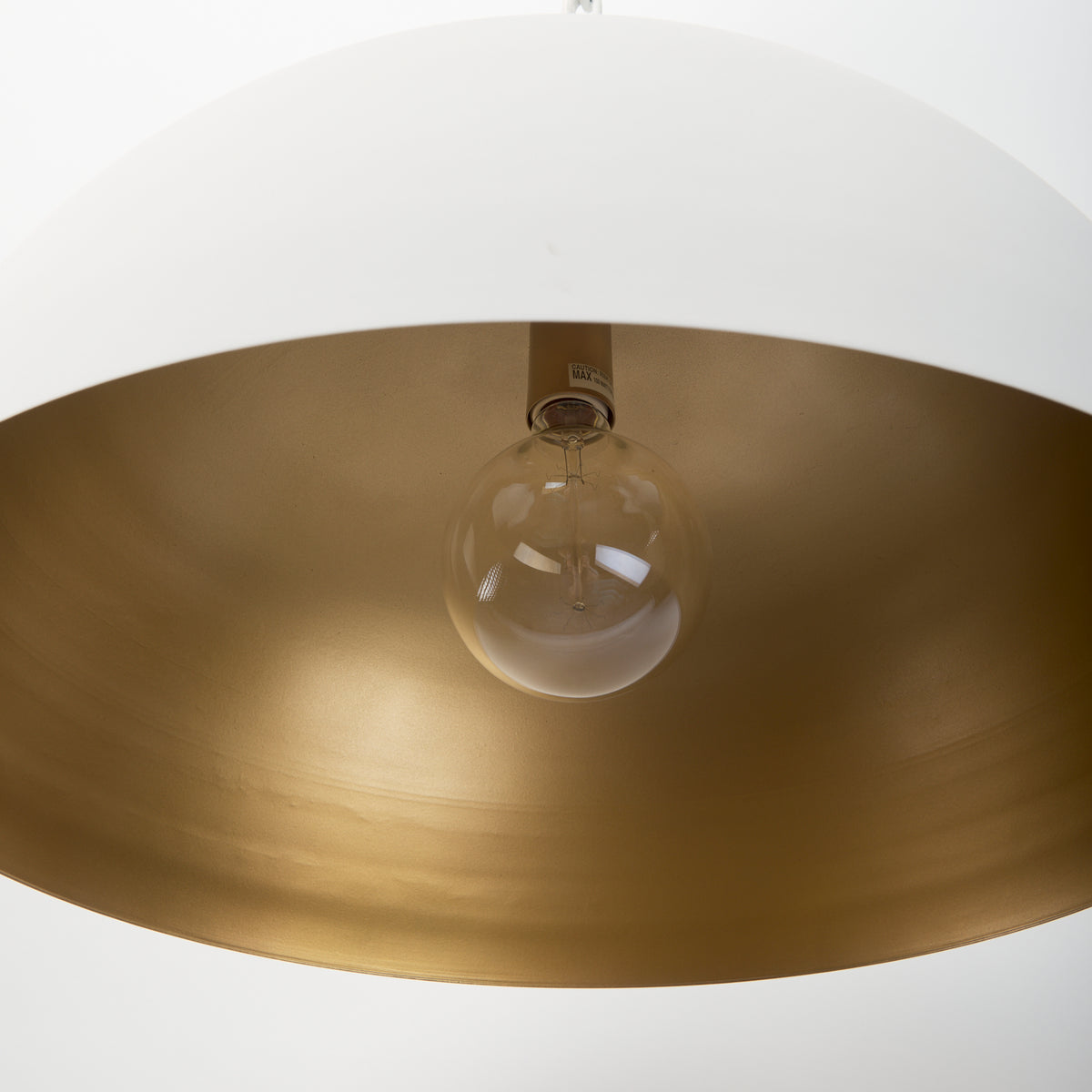 Doma 24" Round White Dome Pendant Light-Pendant Lighting-DECOROLALA