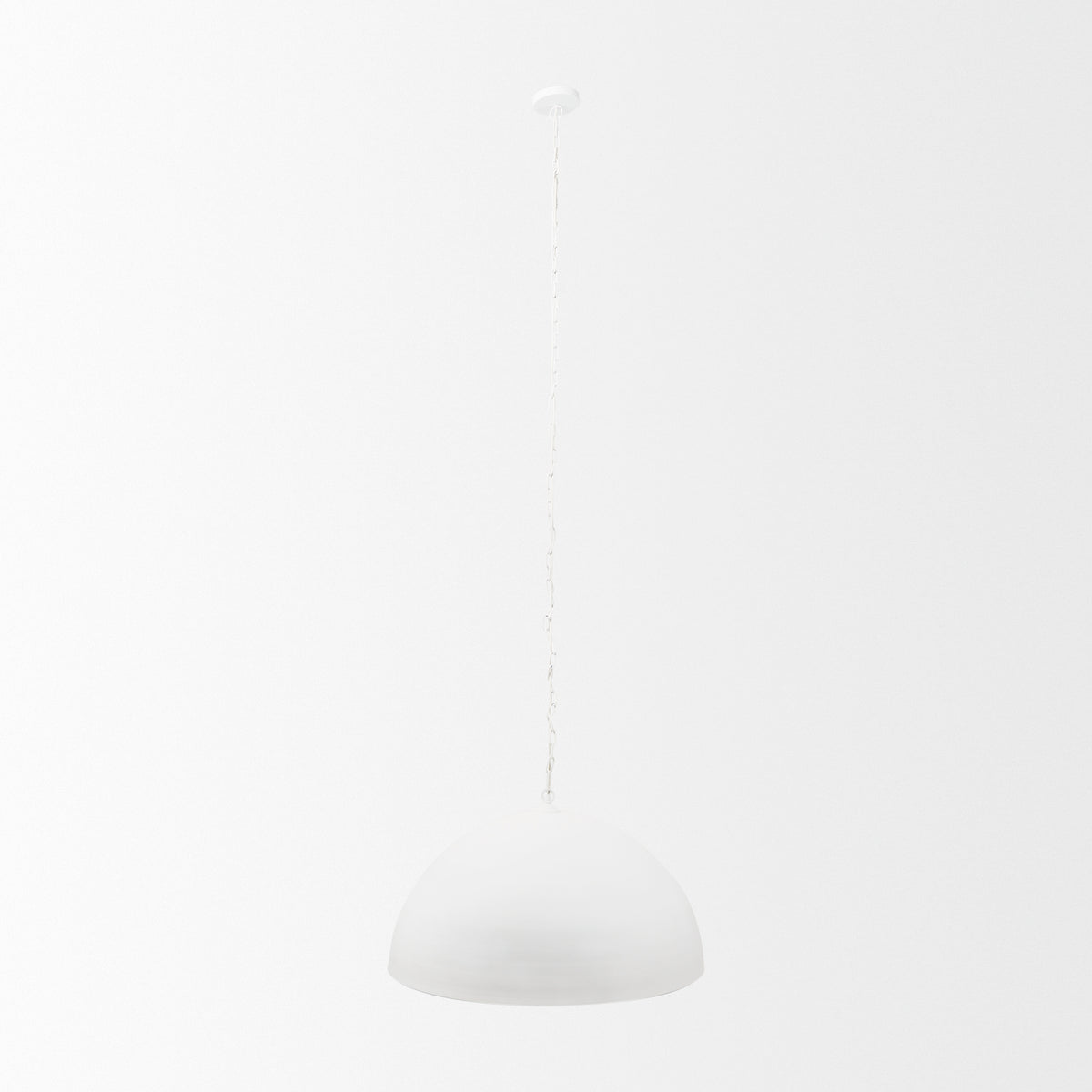 Doma 36" Round White Dome Pendant Light-Pendant Lighting-DECOROLALA