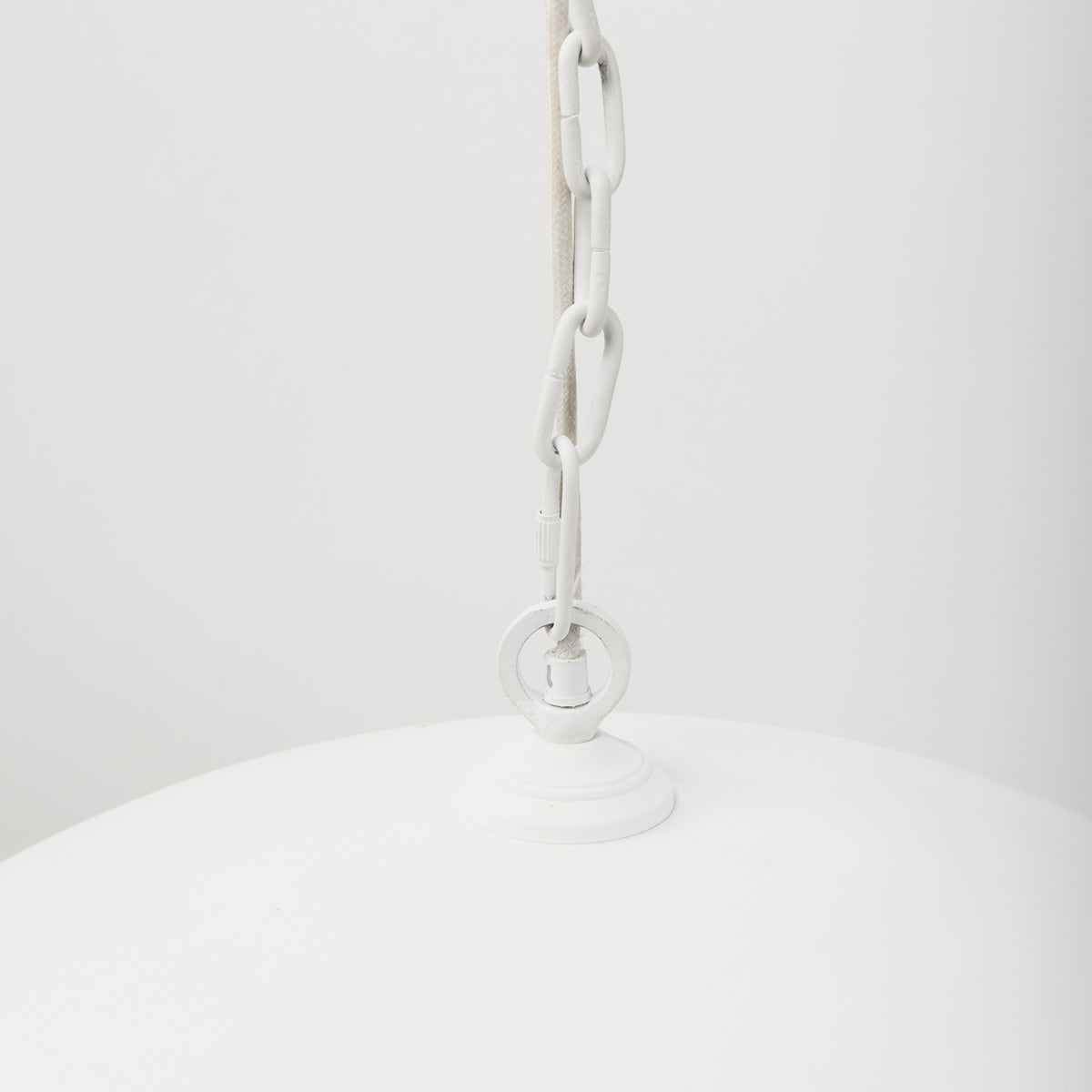 Doma 36" Round White Dome Pendant Light-Pendant Lighting-DECOROLALA