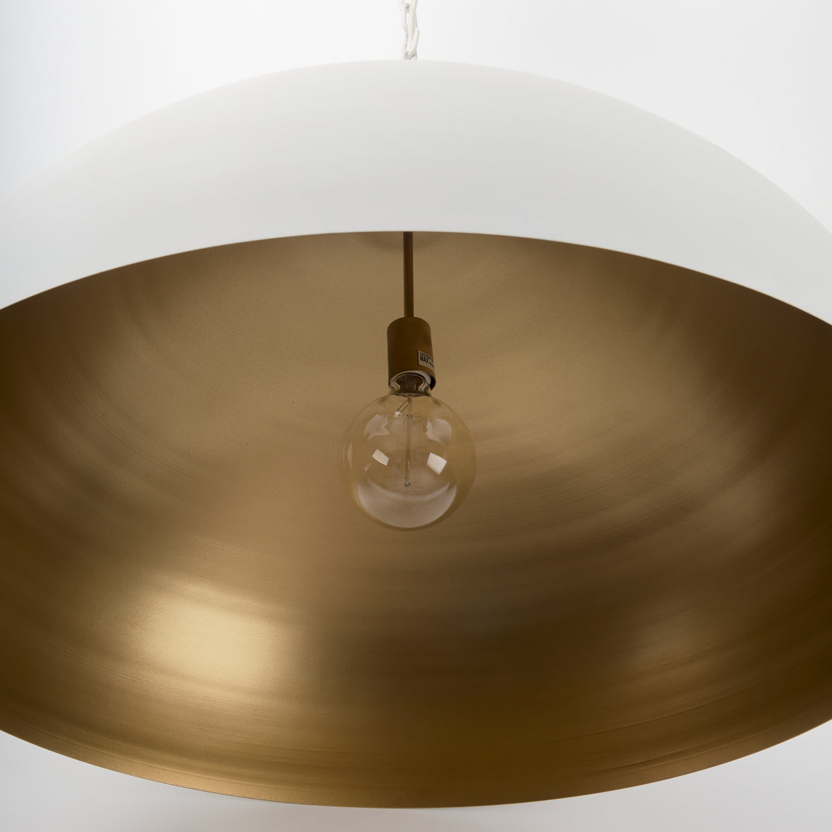 Doma 36" Round White Dome Pendant Light-Pendant Lighting-DECOROLALA