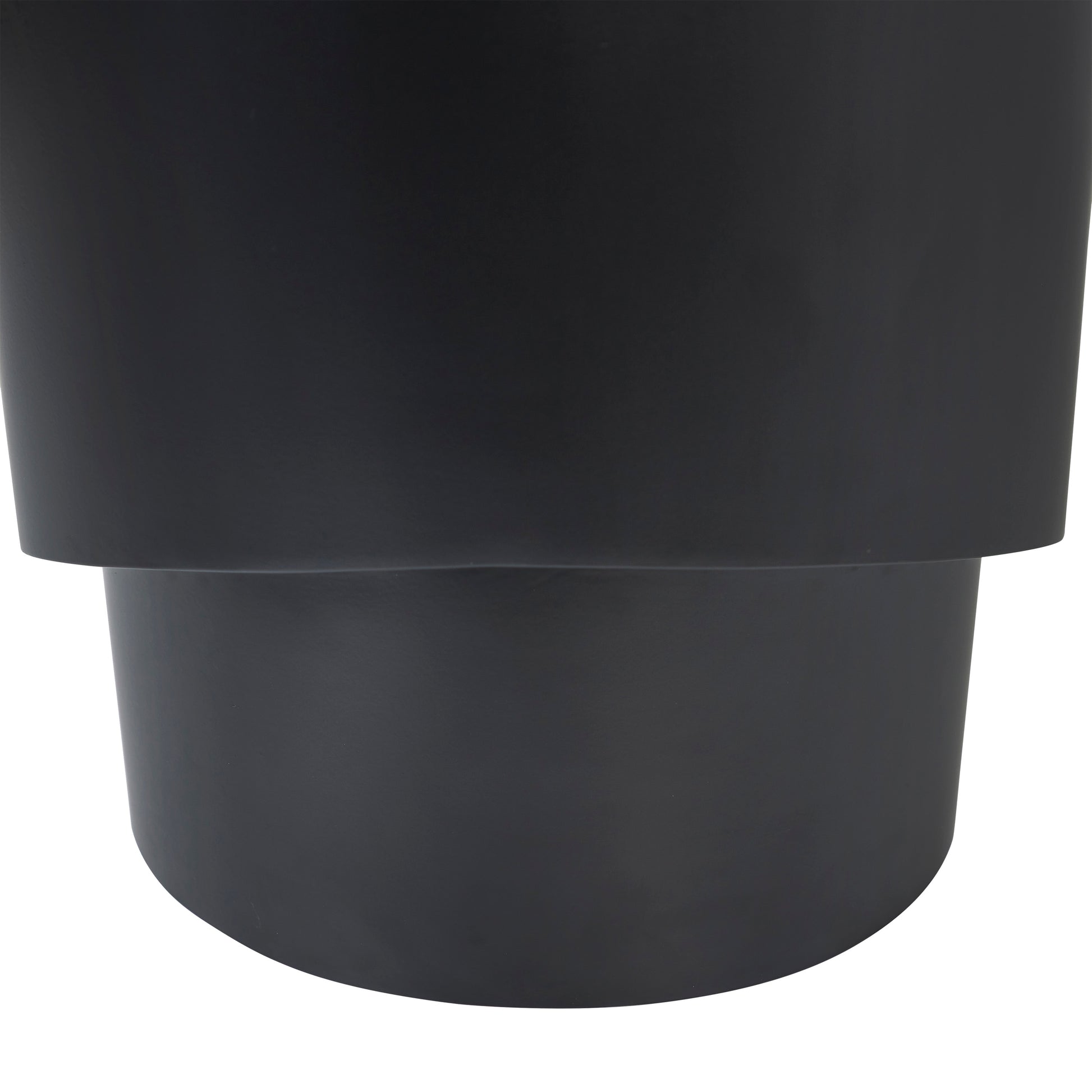 Domus Indoor Iron Sheet Indoor/Outdoor Side Table, Matte Black-Indoor/Outdoor Side Table-DECOROLALA