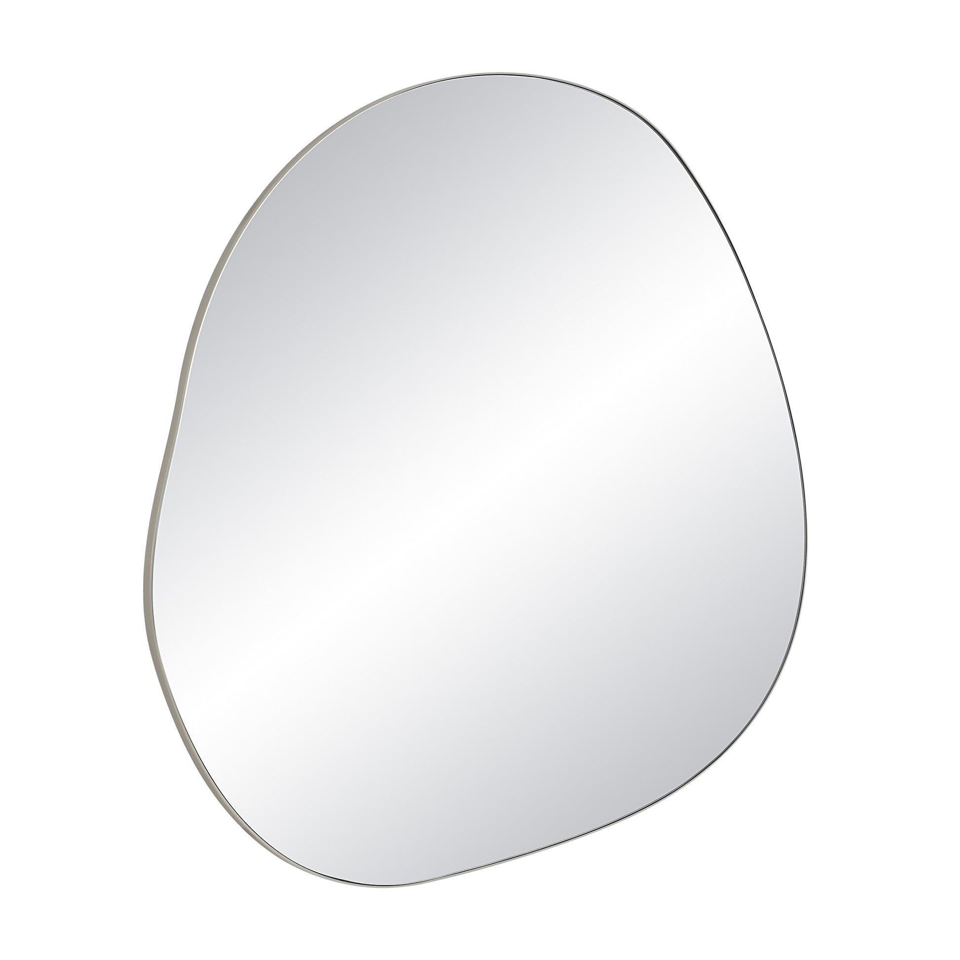 Donna 45.25" Tall Irregular Wall Mirror, Grey-Mirror-DECOROLALA