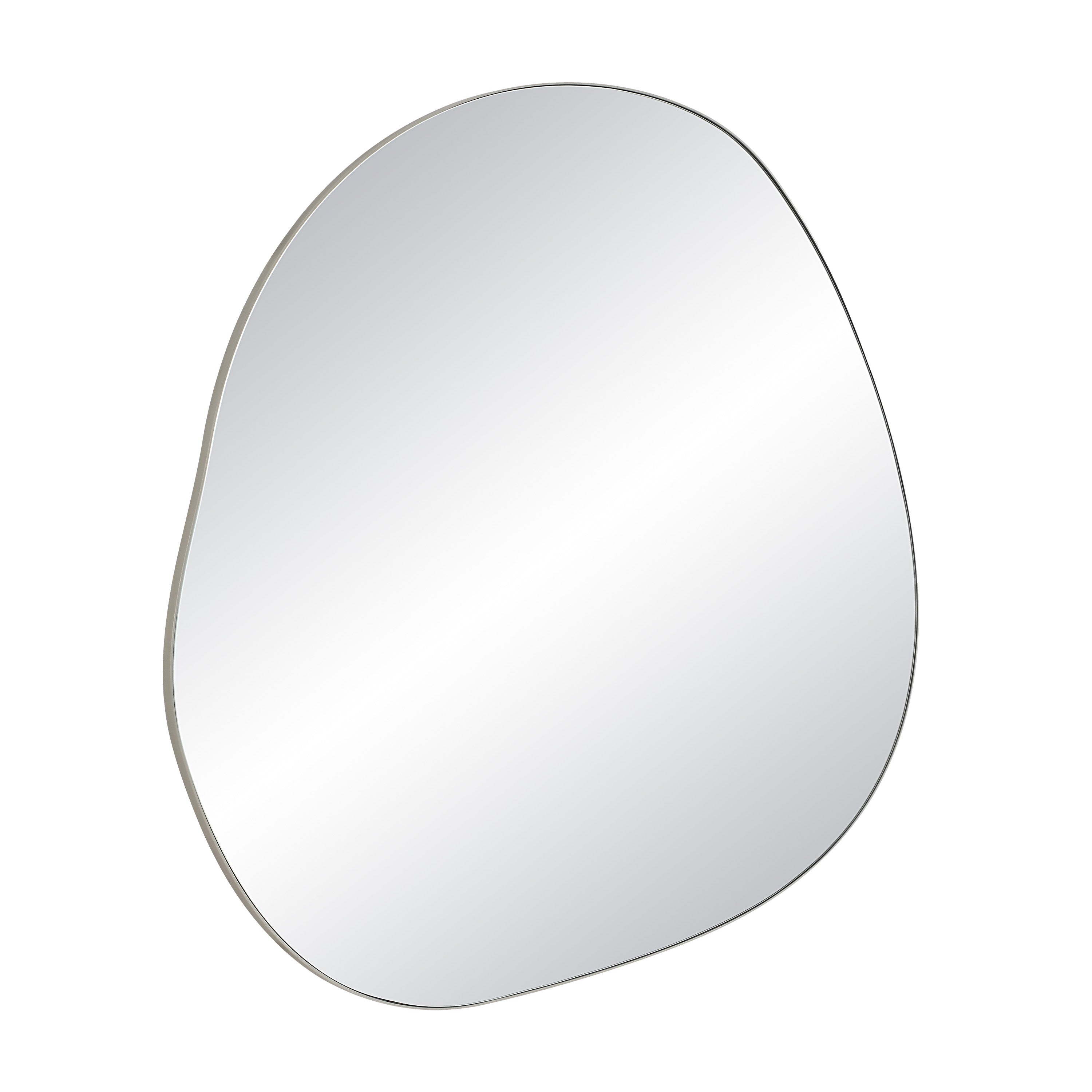 Donna 45.25" Tall Irregular Wall Mirror, Grey-Mirror-DECOROLALA