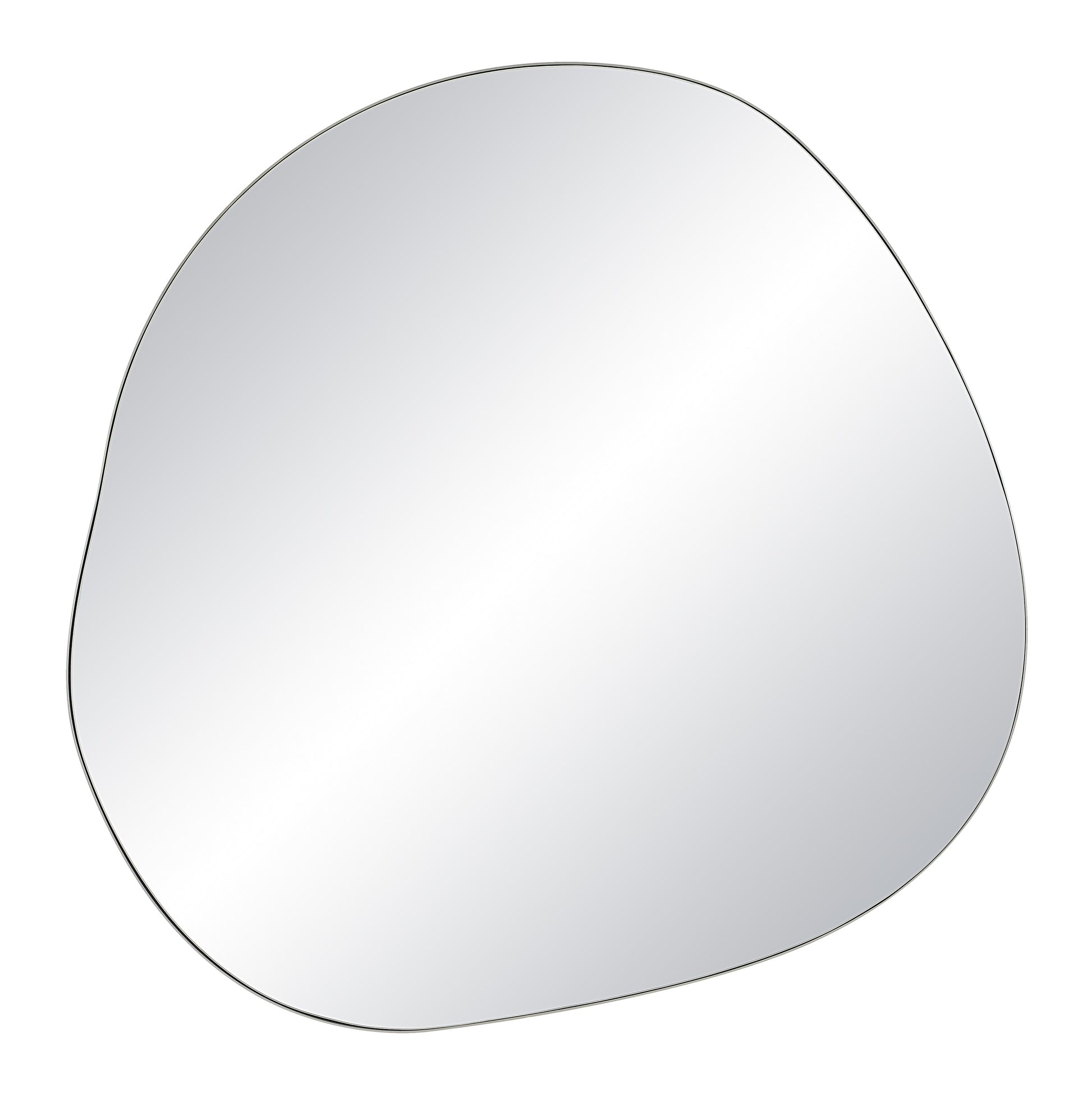 Donna 45.25" Tall Irregular Wall Mirror, Grey-Mirror-DECOROLALA
