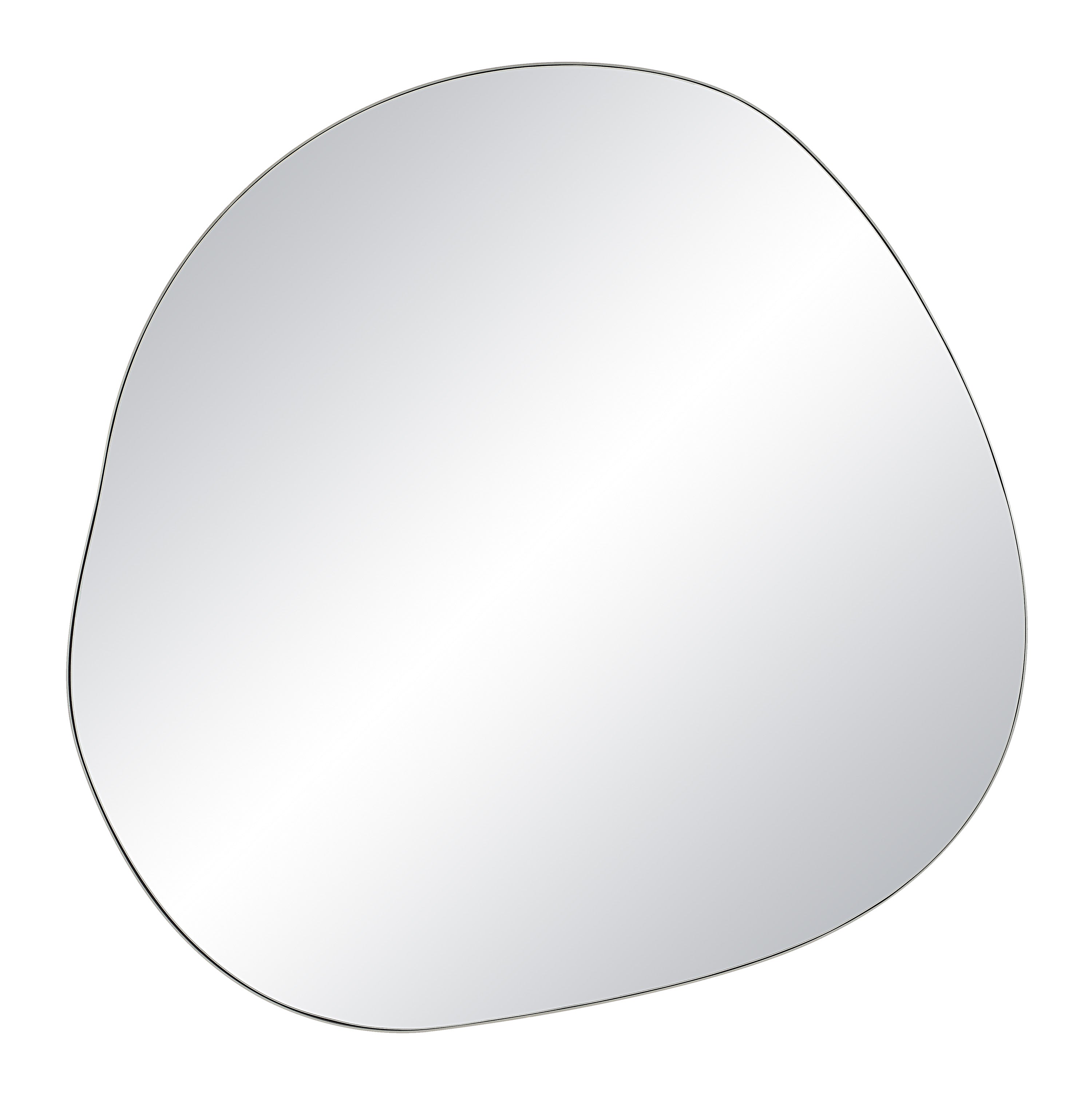 Donna 45.25" Tall Irregular Wall Mirror, Grey-Mirror-DECOROLALA