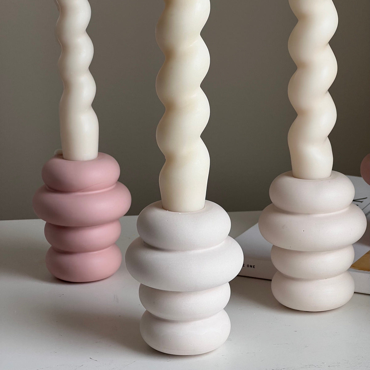Donut Candlestick Holder-Candle Holders-DECOROLALA