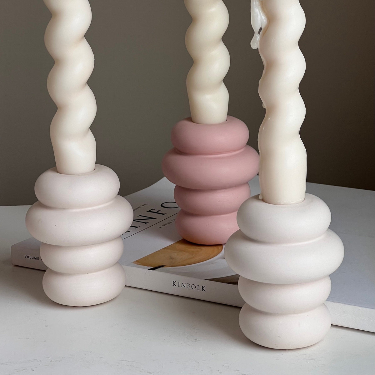 Donut Candlestick Holder-Candle Holders-DECOROLALA