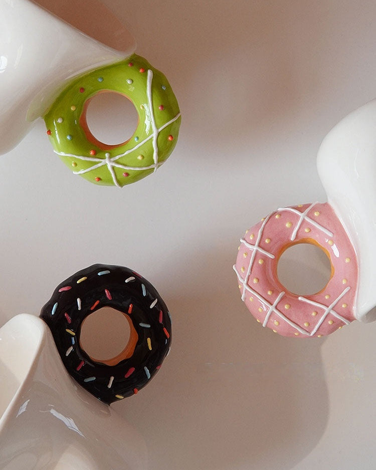 Donut Handle Mug-Mug-DECOROLALA