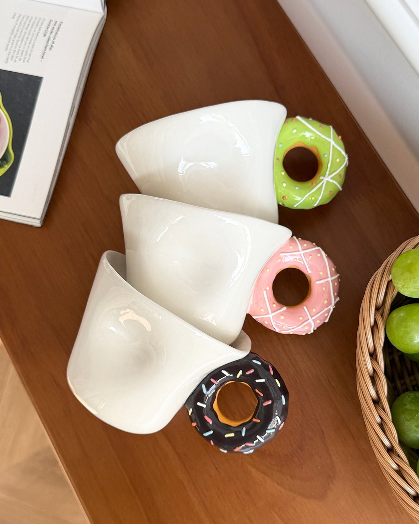 Donut Handle Mug-Mug-DECOROLALA