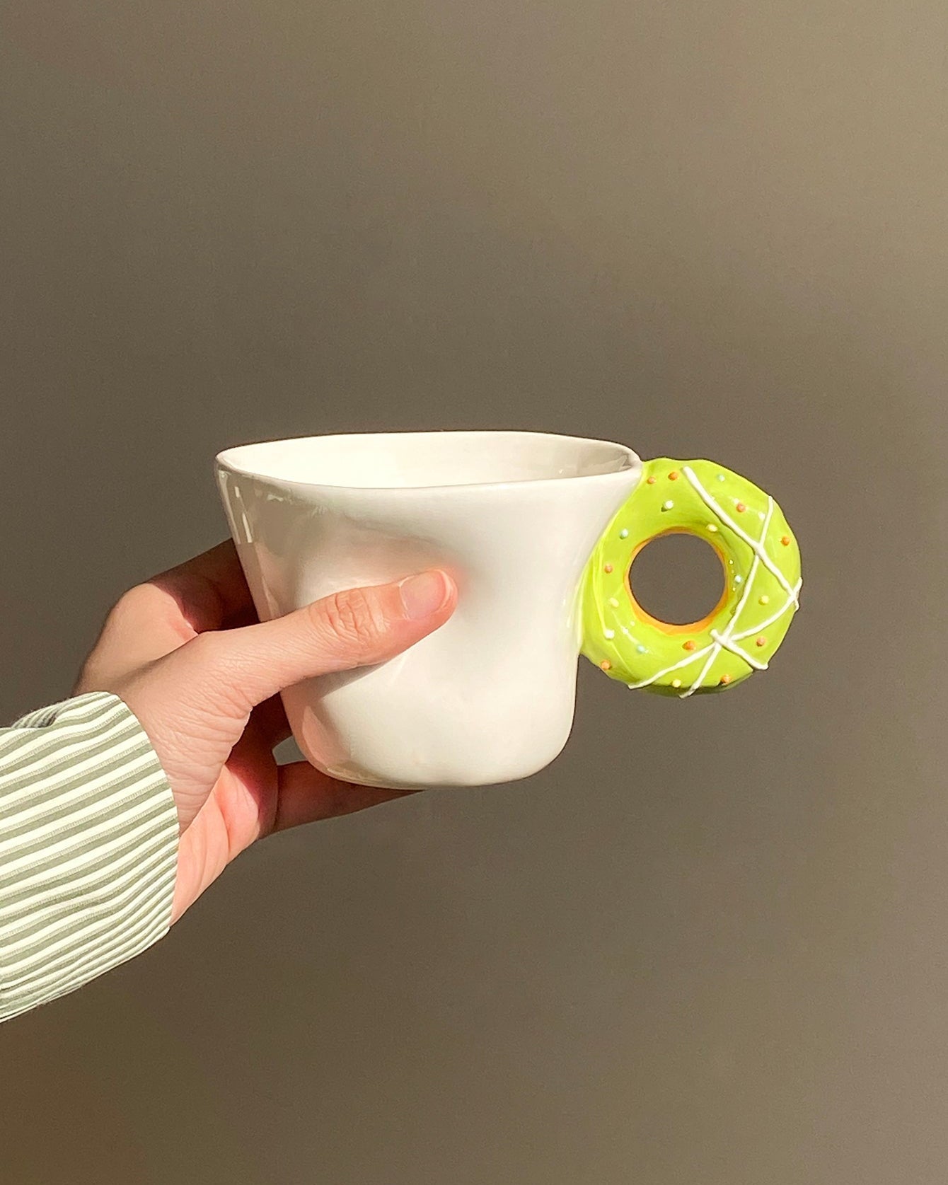 Donut Handle Mug-Mug-DECOROLALA