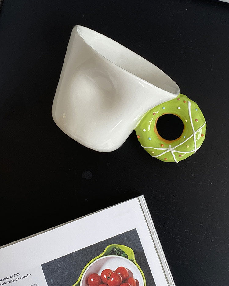 Donut Handle Mug-Mug-DECOROLALA