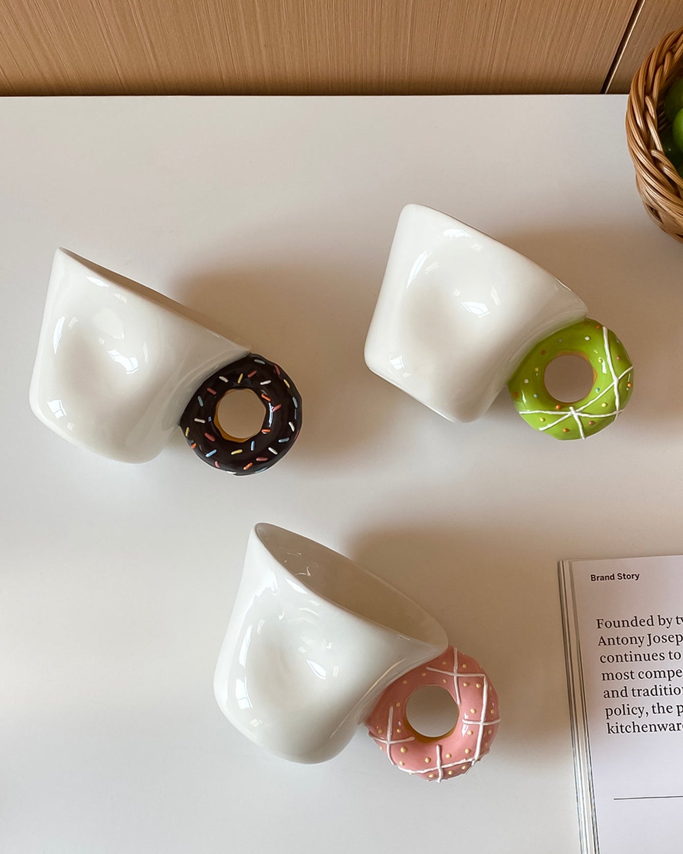 Donut Handle Mug-Mug-DECOROLALA