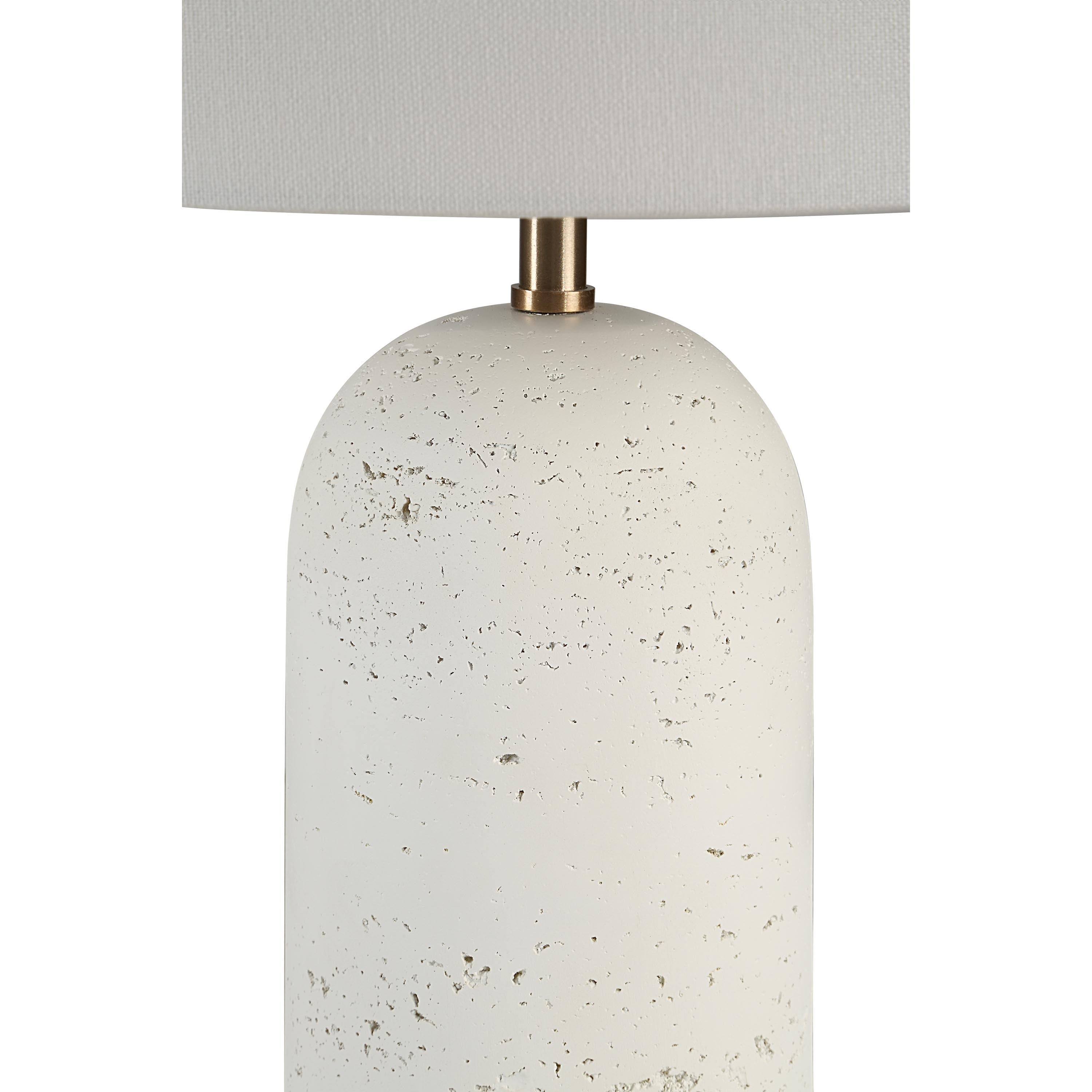 Dorato 24.75" Height Table Lamp, White-Table Lamp-DECOROLALA