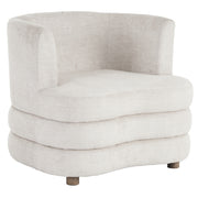 Dorian Accent Chair - Beige Velvet Large Seat-DECOROLALA