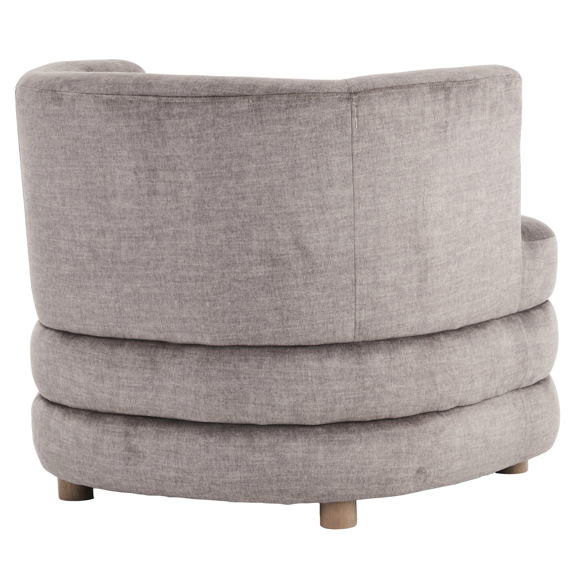 Dorian Accent Chair - Dark Taupe Velvet Large Seat-DECOROLALA
