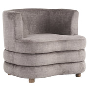 Dorian Accent Chair - Dark Taupe Velvet Large Seat-DECOROLALA