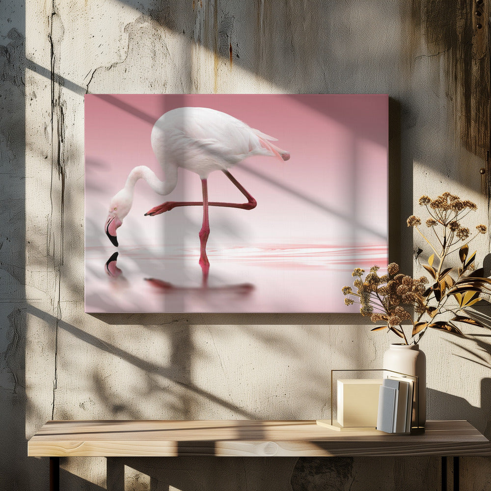 Doris Reindl Flamingo Canvas Wall Art-Canvas Print-DECOROLALA