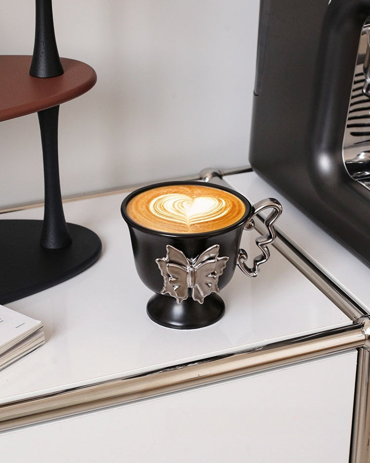 Double Butterfly Mug-Drinkware-DECOROLALA