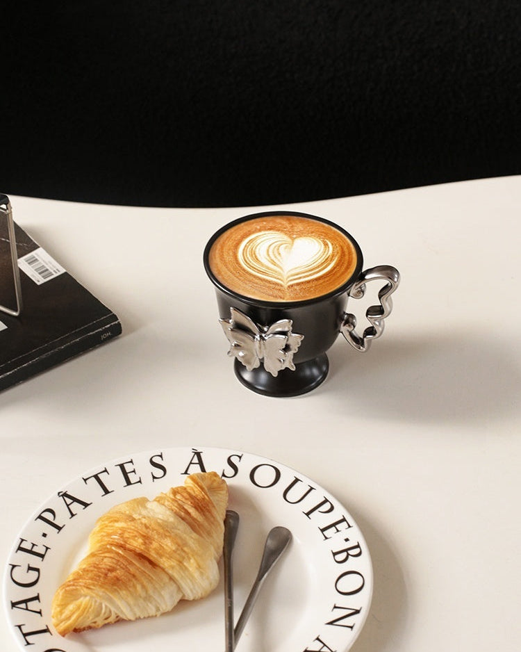 Double Butterfly Mug-Drinkware-DECOROLALA