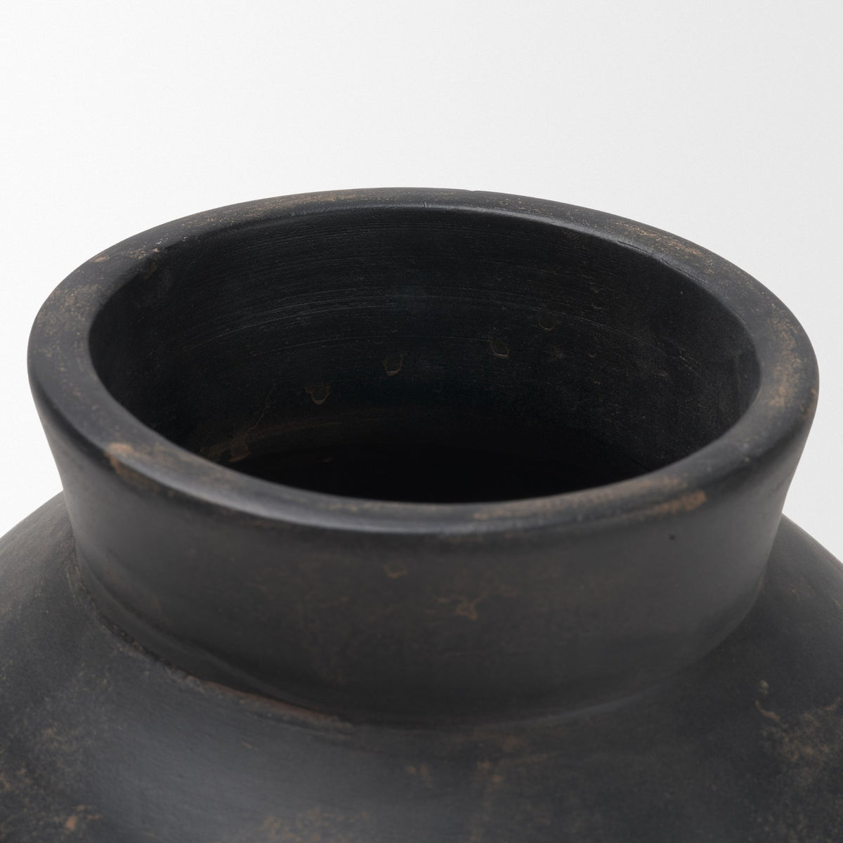 Douro Medium Earthy Brown Dotted Vase-Vase-DECOROLALA