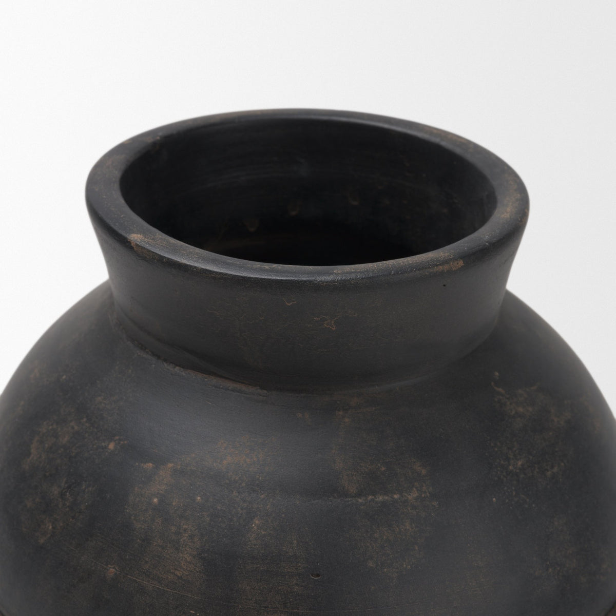 Douro Medium Earthy Brown Dotted Vase-Vase-DECOROLALA