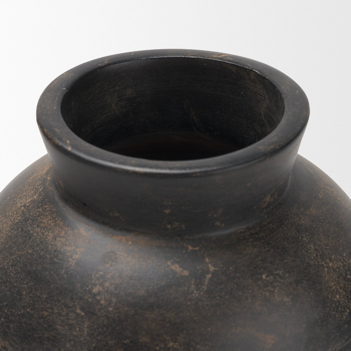 Douro Small Earthy Brown Dotted Vase-Vase-DECOROLALA