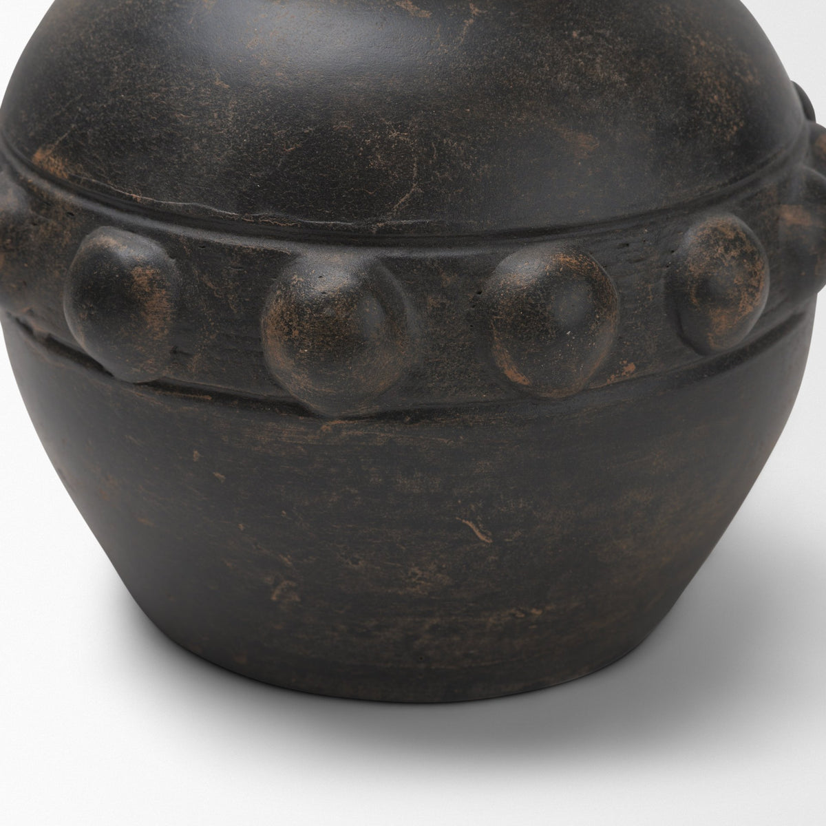 Douro Small Earthy Brown Dotted Vase-Vase-DECOROLALA