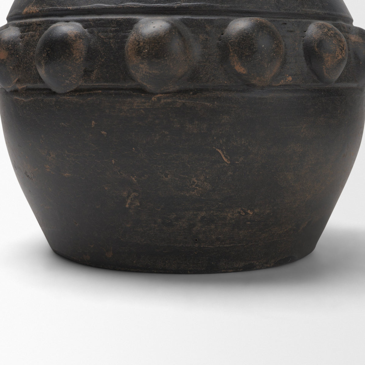 Douro Small Earthy Brown Dotted Vase-Vase-DECOROLALA