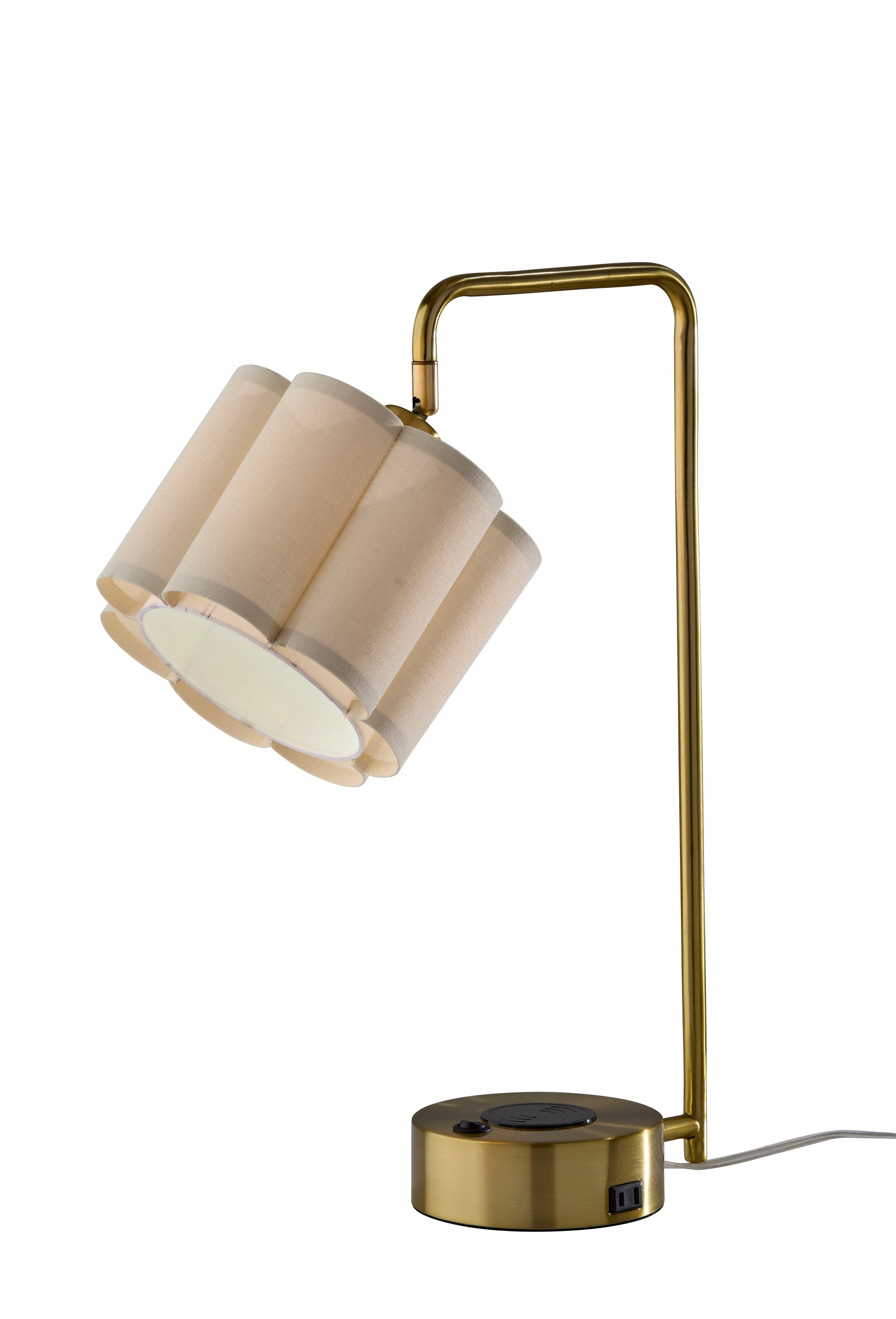 Dover Desk Lamp with USB, USB-C, AC & Qi Charging-Lighting-DECOROLALA