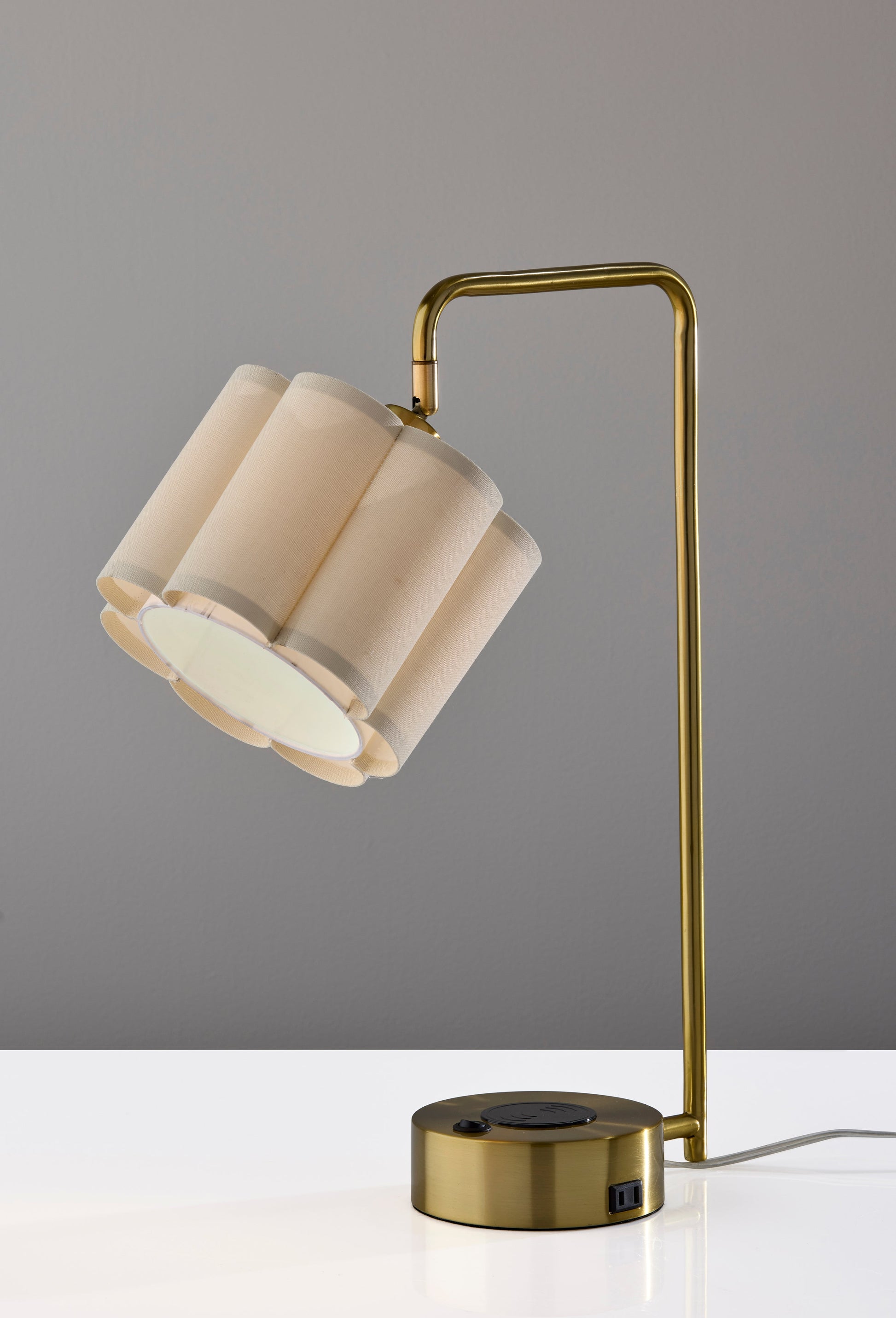 Dover Desk Lamp with USB, USB-C, AC & Qi Charging-Lighting-DECOROLALA