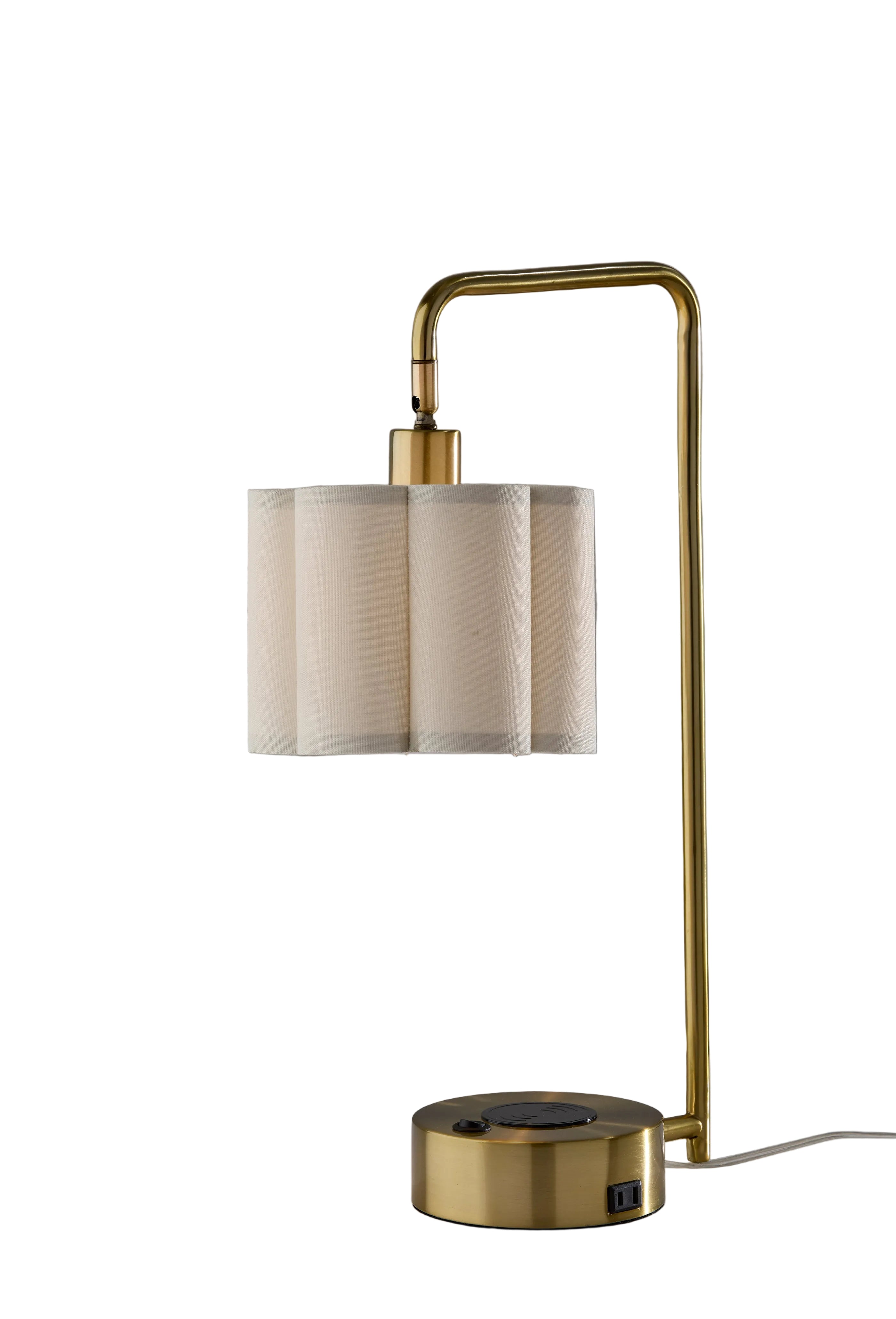 Dover Desk Lamp with USB, USB-C, AC & Qi Charging-Lighting-DECOROLALA