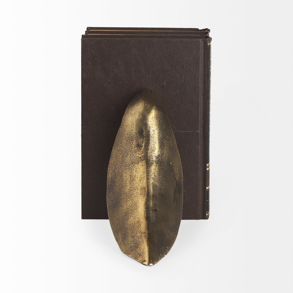 Dover (Set of 2) 15L x 4W Gold Aluminum Dove Bookends-Bookends-DECOROLALA