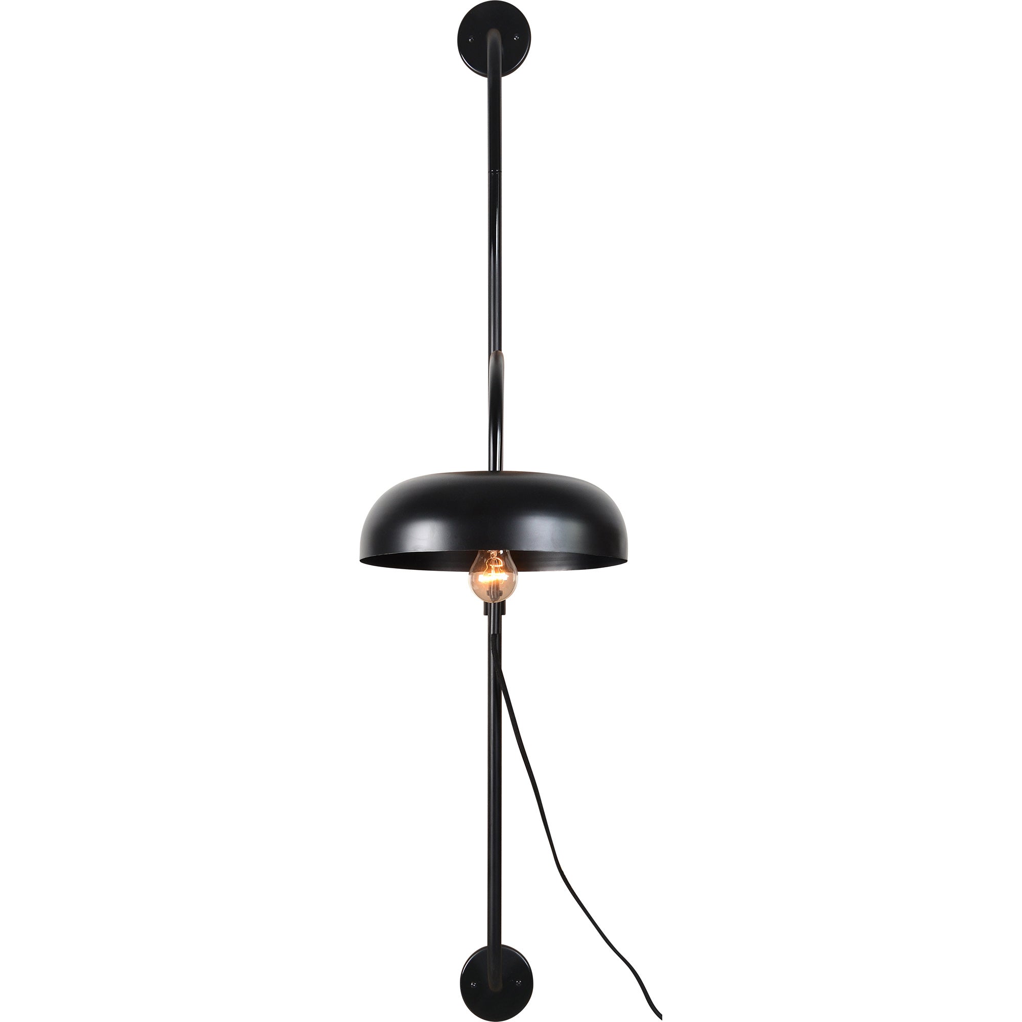 Draco 54.5" Length Wall Sconce, Black-Wall Sconce-DECOROLALA