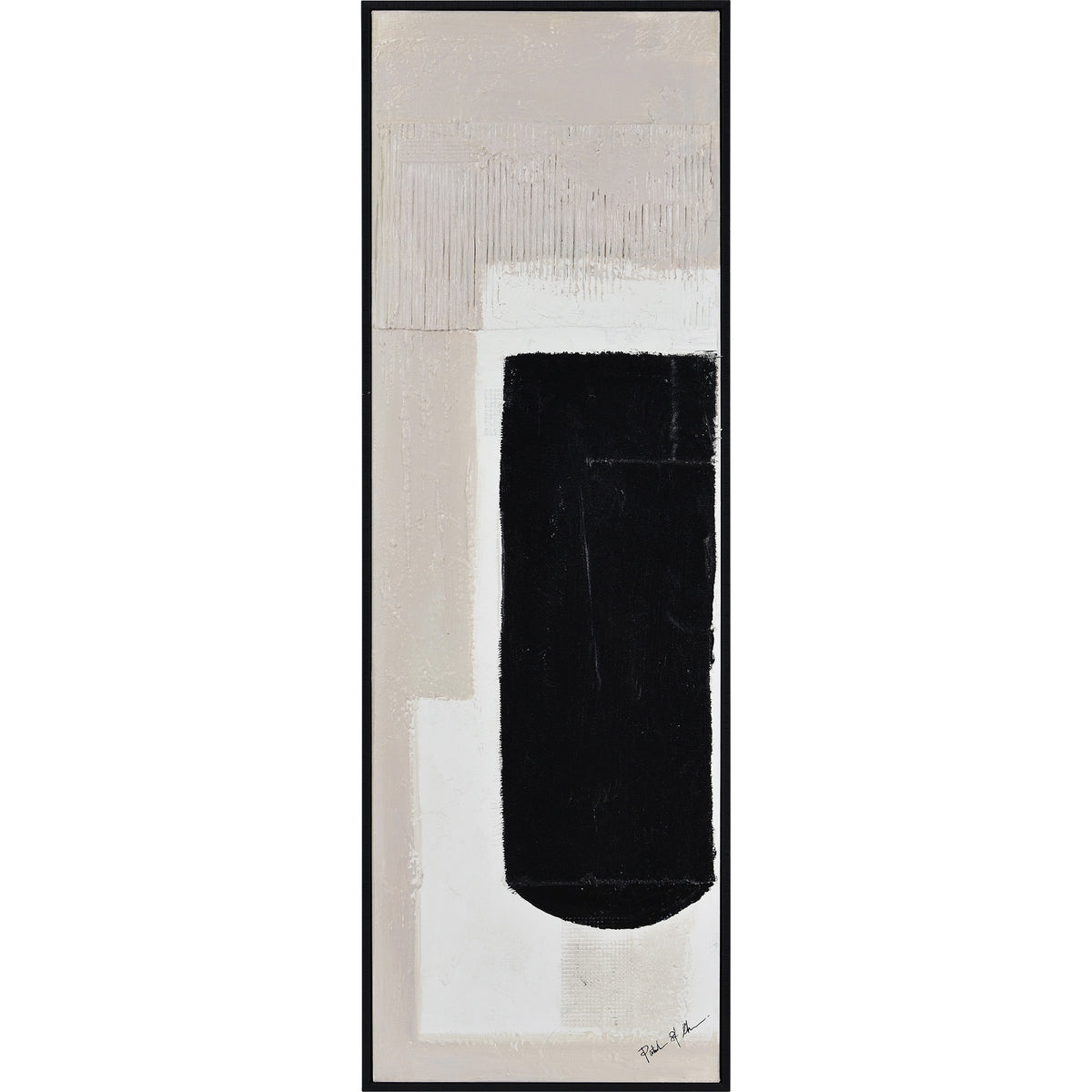 Dragoni 15" Wide Canvas Art, Black-Canvas Prints-DECOROLALA