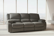 Draycoll Power Reclining Sofa - Slate Chenille-Reclining Sofas-DECOROLALA