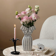 Dress-Inspired Ceramic Vase-Vase-DECOROLALA