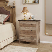 Dresser with 3 Fabric Drawers - Brown (min order qty 2)-Dressers & Chests-DECOROLALA