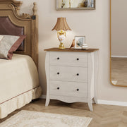 Dresser with 3 Fabric Drawers - Gray (min order qty 2)-Dressers & Chests-DECOROLALA