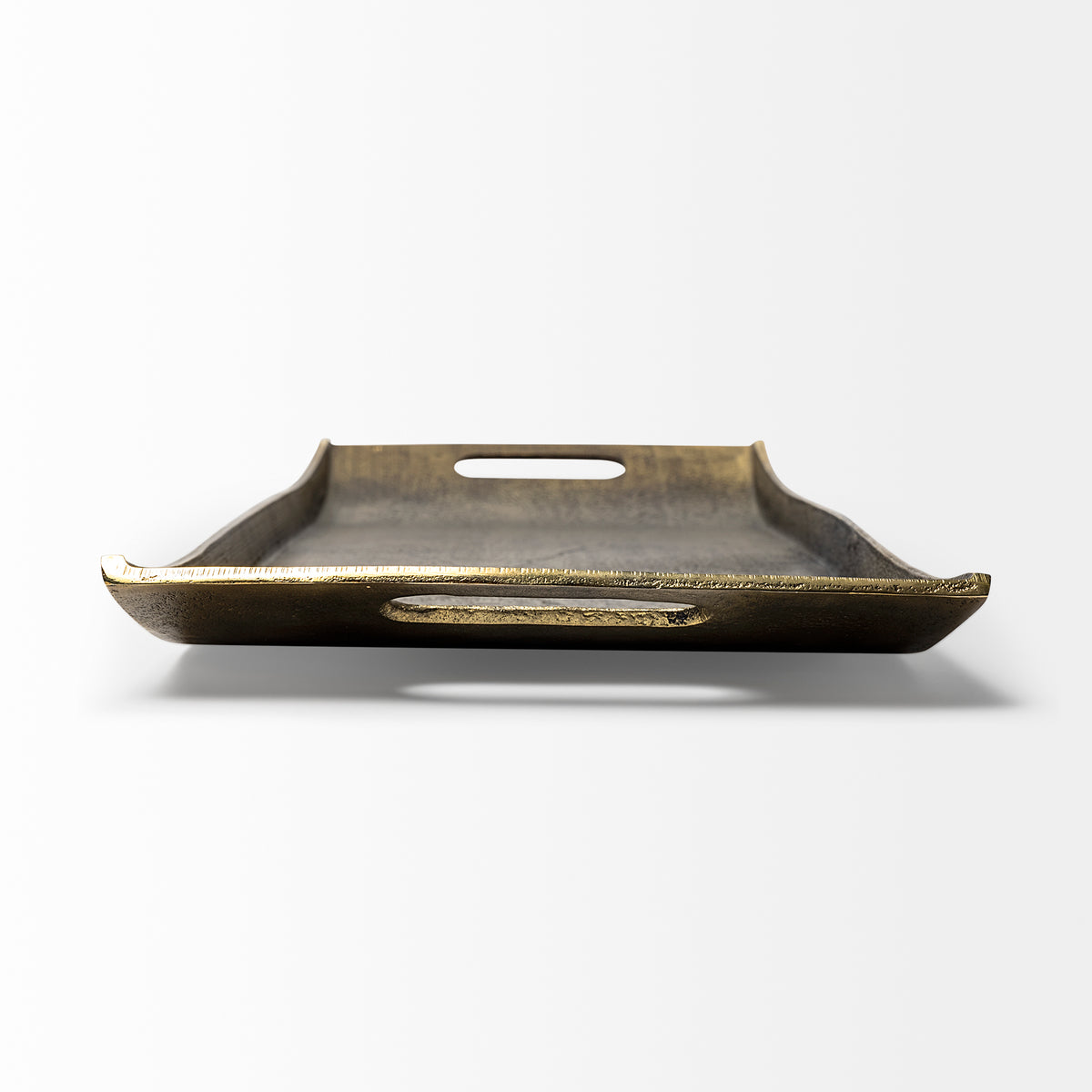 Drey 24L x 10W Gold Rectangular Tray-Trays-DECOROLALA